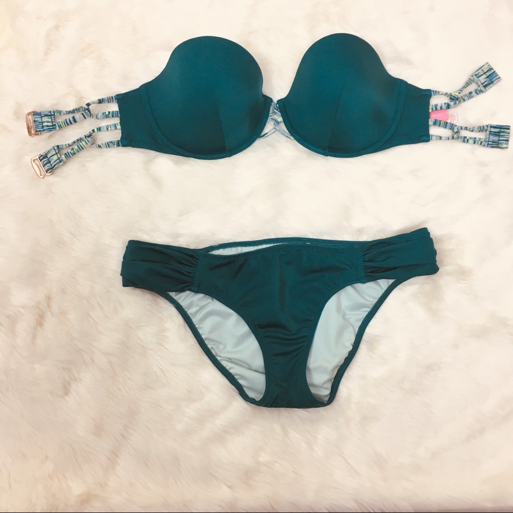 Victoria Secret 2 Piece Bathing Suit Green